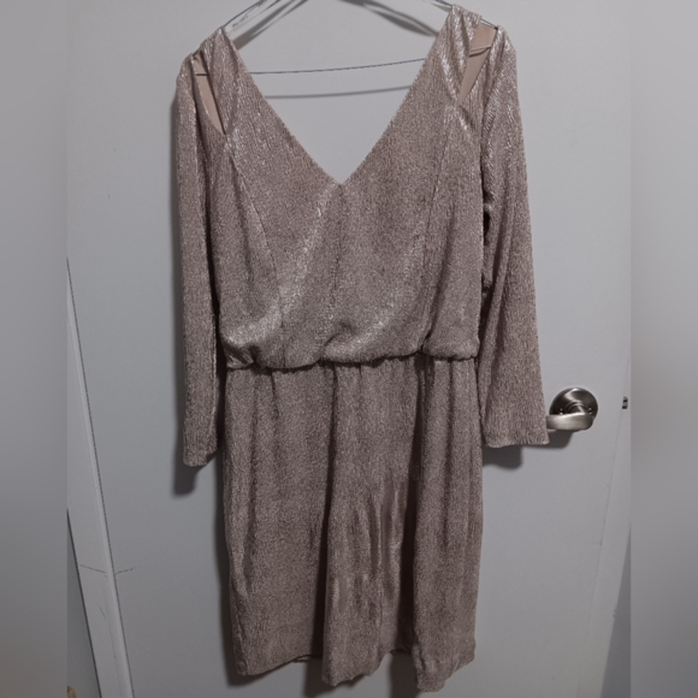 Calvin Kline nude cocktail dress size 12 womens
